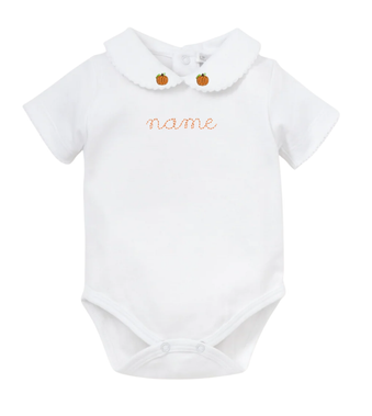 Short Sleeve Onesie, Round Collar