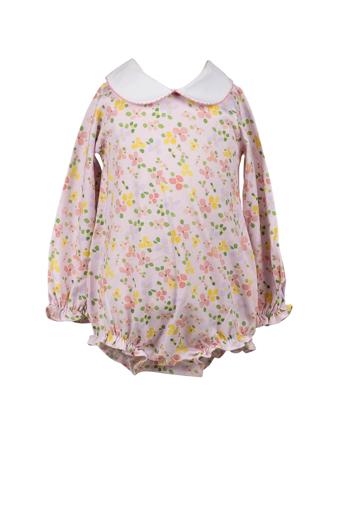 Betty Pink Floral Long Sleeve Bubble