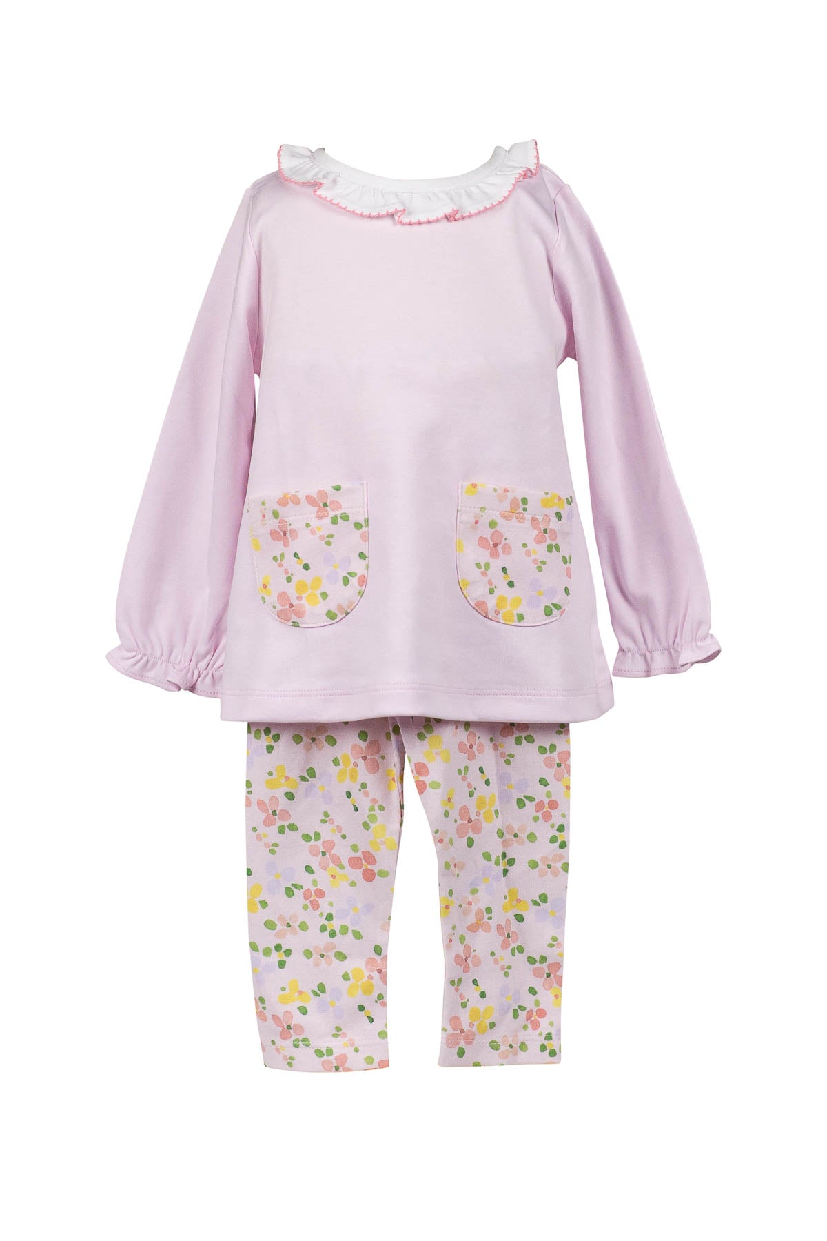 Betty Pink Floral Long Sleeve Tunic & Leggings Set