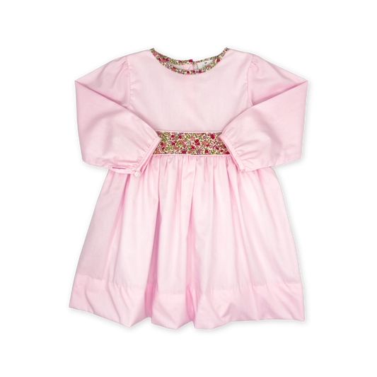 Blissful Band Long Sleeve Dress, Palmer Pink & Autumn Meadow Floral