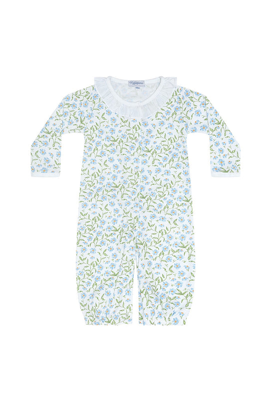 Blue Vines Print Converter Gown