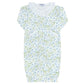 Blue Vines Print Converter Gown
