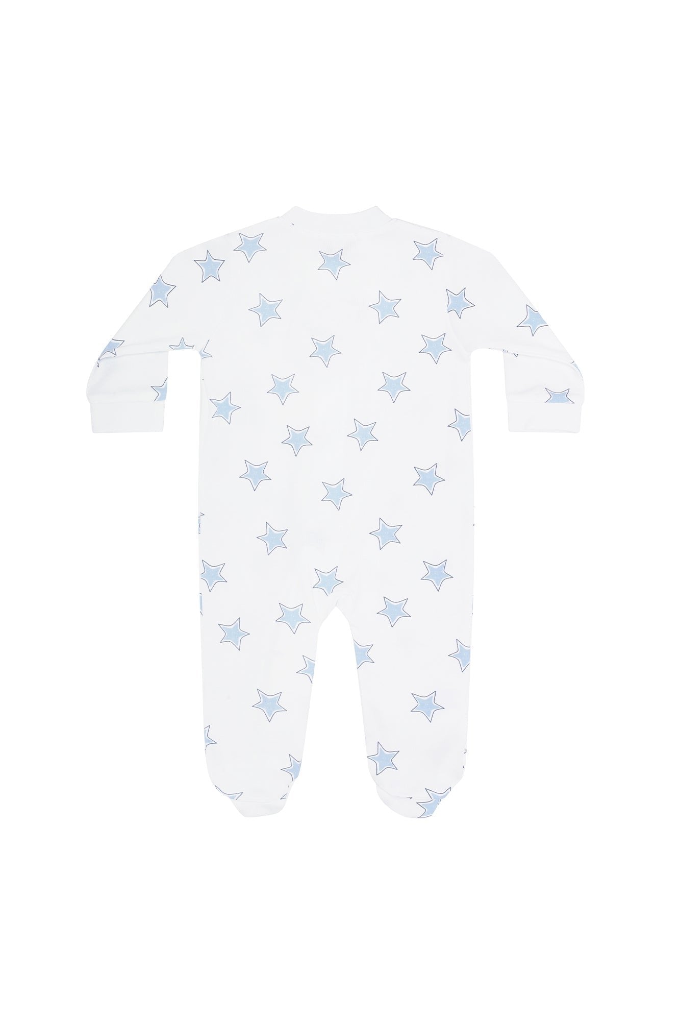 Blue Stars Zipper Footie