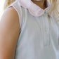 Light Blue Stripe Pink Scallop Girl Bloomer Set