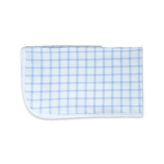 Blue Windowpane Bundled Up Blanket