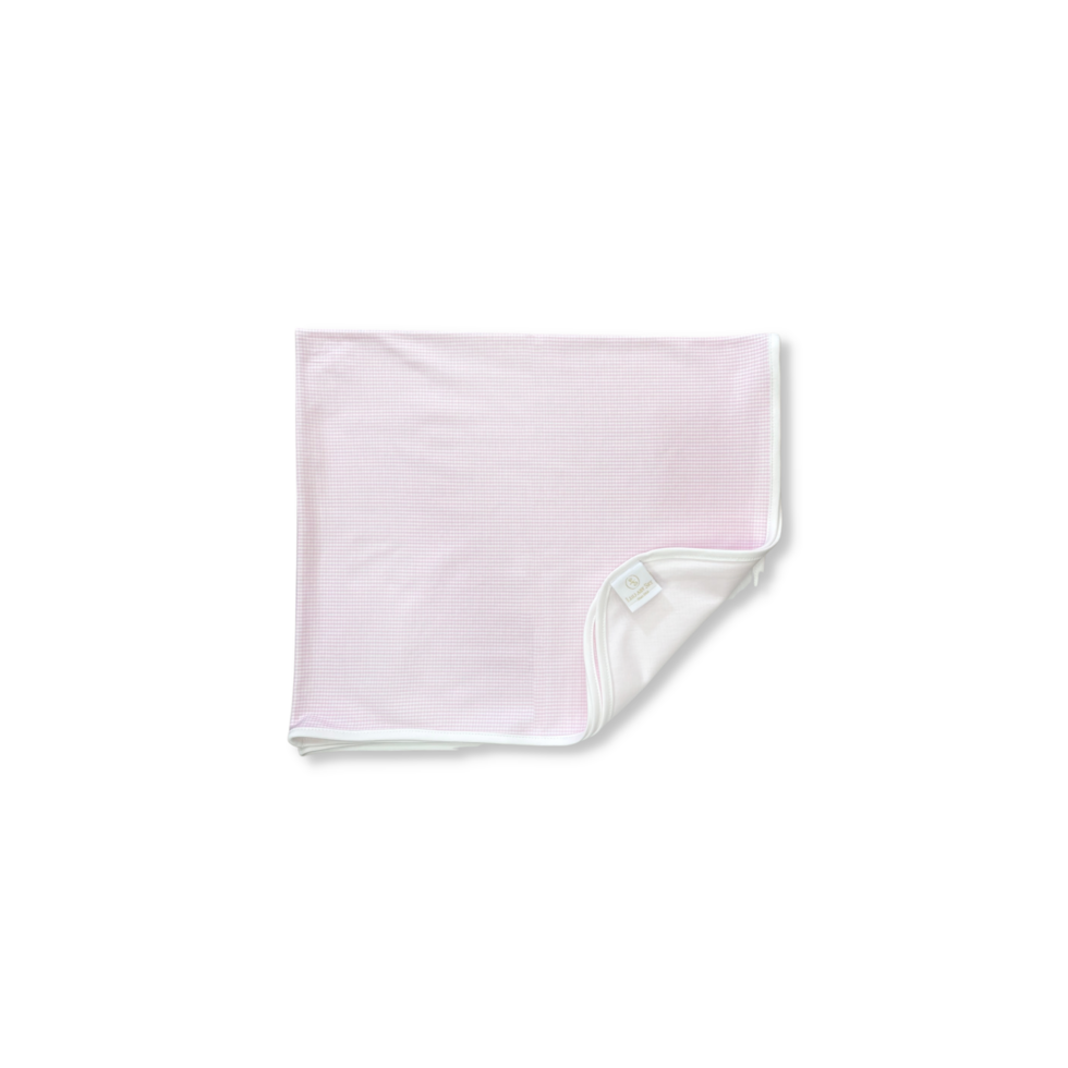 Pink Mini Gingham Bundled Up Blanket