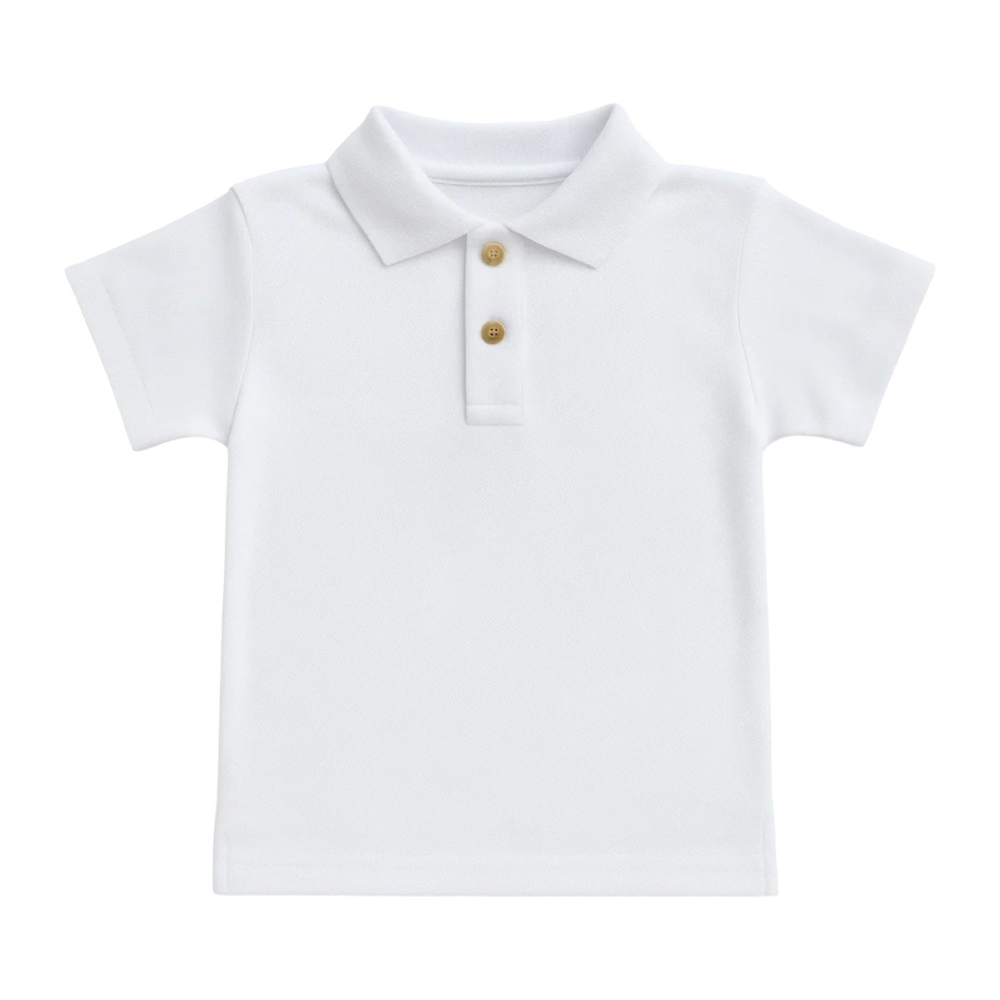 Short Sleeve Polo Shirt, White