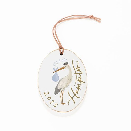 Ornament, Blue Stork