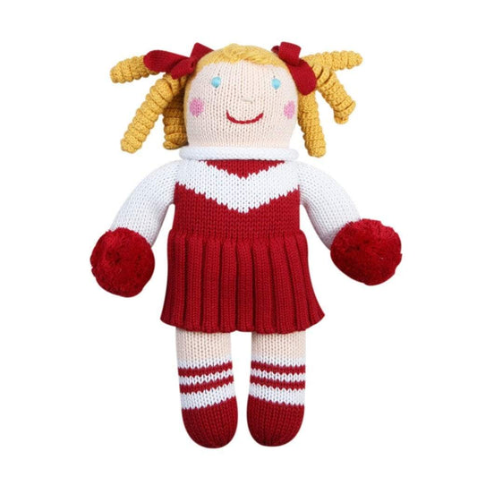 Knit Rattle, Red Cheerleader