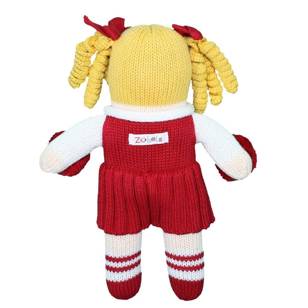 Knit Rattle, Red Cheerleader