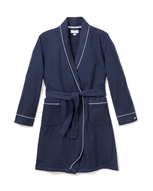 Children's Navy Flannel Robe