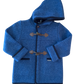Medium Blue Toggle with Hood Horns Coat