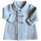 Light Blue Unisex Double Breasted Coat