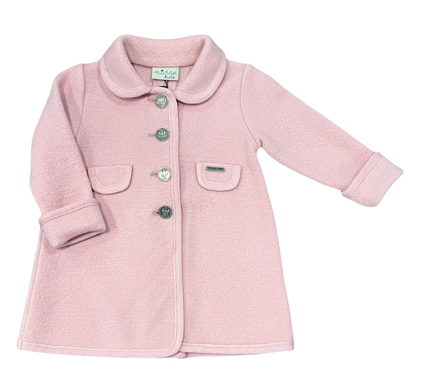 Pink Single Breasted Coat