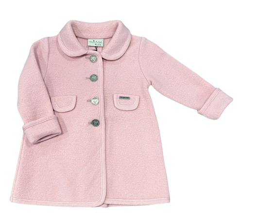 Pink Single Breasted Coat