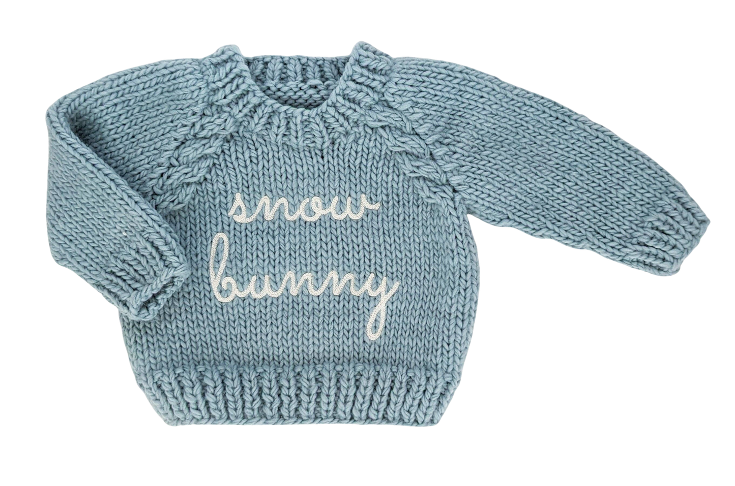 Snow Bunny Surf Blue Crew Neck Sweater