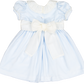 Charming Blue Velvet Dress