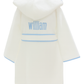 Bath Robe, White with Blue Trim