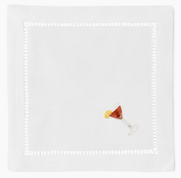 Classic Mixed Drinks Cocktail Napkin Set