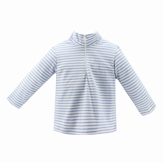 Cooper Zip Up Jacket, Light Blue Knit