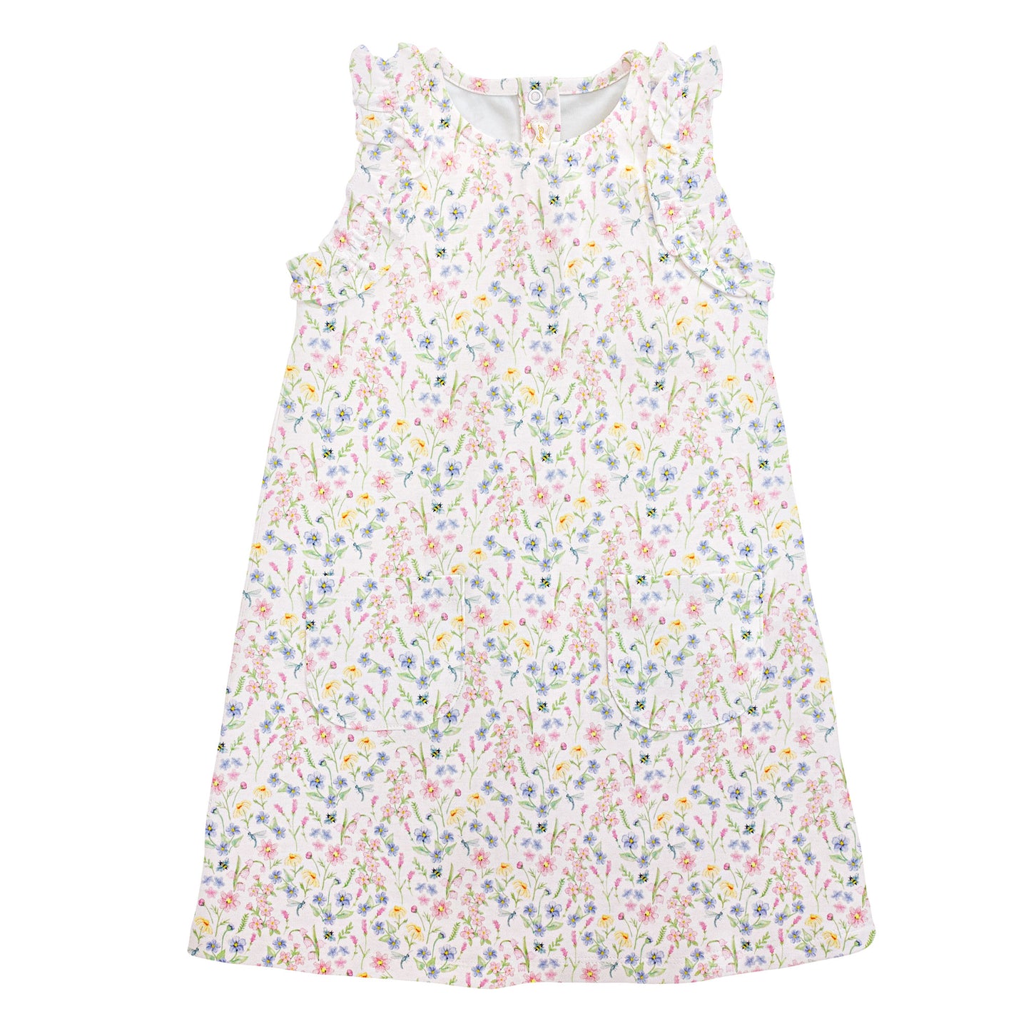 Spring Blush Dress with Ruffles