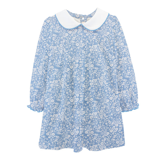 Long Sleeve Printed Dress Set, Blooming Garden