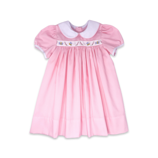 Kinley Honeycomb Pink Short Sleeve Dress