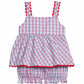 Evie Bloomer Set - Patriotic Plaid