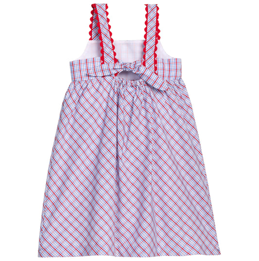 Evie Dress - Patriotic Plaid