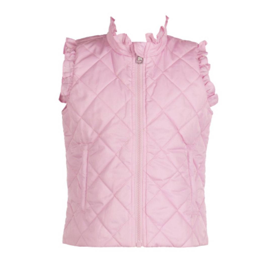 Vera Vest with Ruffle, Pink