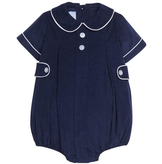 Boy's Davant Navy Corduroy Bubble