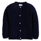 Classic Cashmere Blend Cardigan, Navy