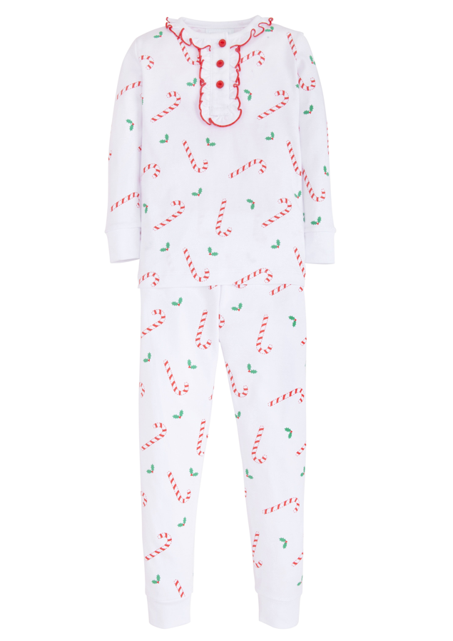 Girl's Candy Cane Lane Printed Jammies