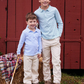 Long Sleeve Striped Polo, Watercress Stripe