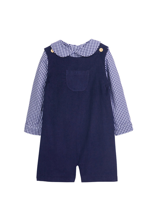 Navy Gingham Campbell Shortall Set