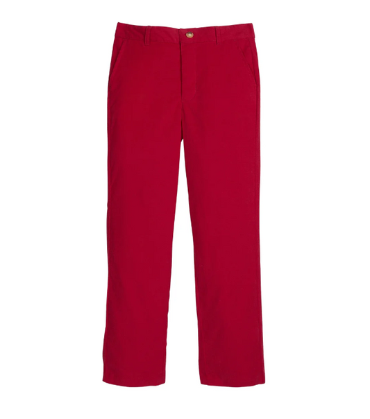 Boy's Classic Pants, Red Corduroy