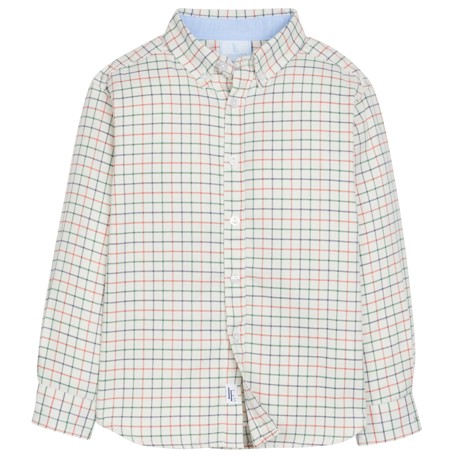 Button Down Shirt, Hunter Tattersall