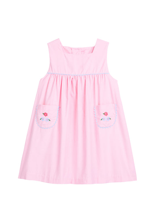 Light Pink Corduroy Fall Blooms Embroidered Madison Jumper