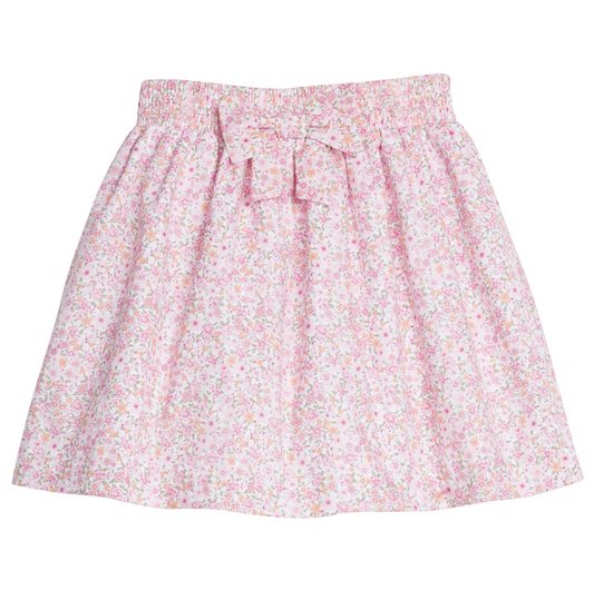 Bow Smocked Skirt, Oakleigh Floral