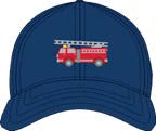 Kids Baseball Hat, Firetruck Navy
