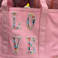Applique Letters, Meadow Floral  (sold individually- only works with TRVL coated items)