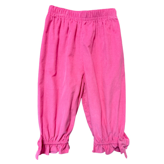 Noelle Side Bow Hot Pink Corduroy Pants