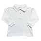 Long Sleeve Polo Shirt, White