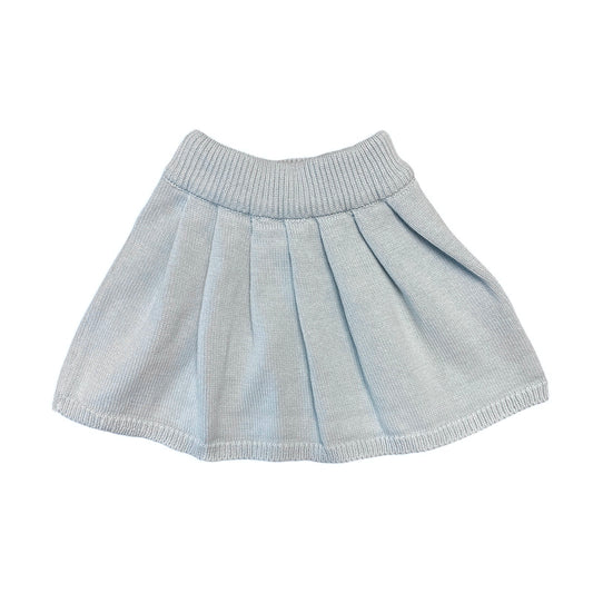 Light Blue Pleated Skirt