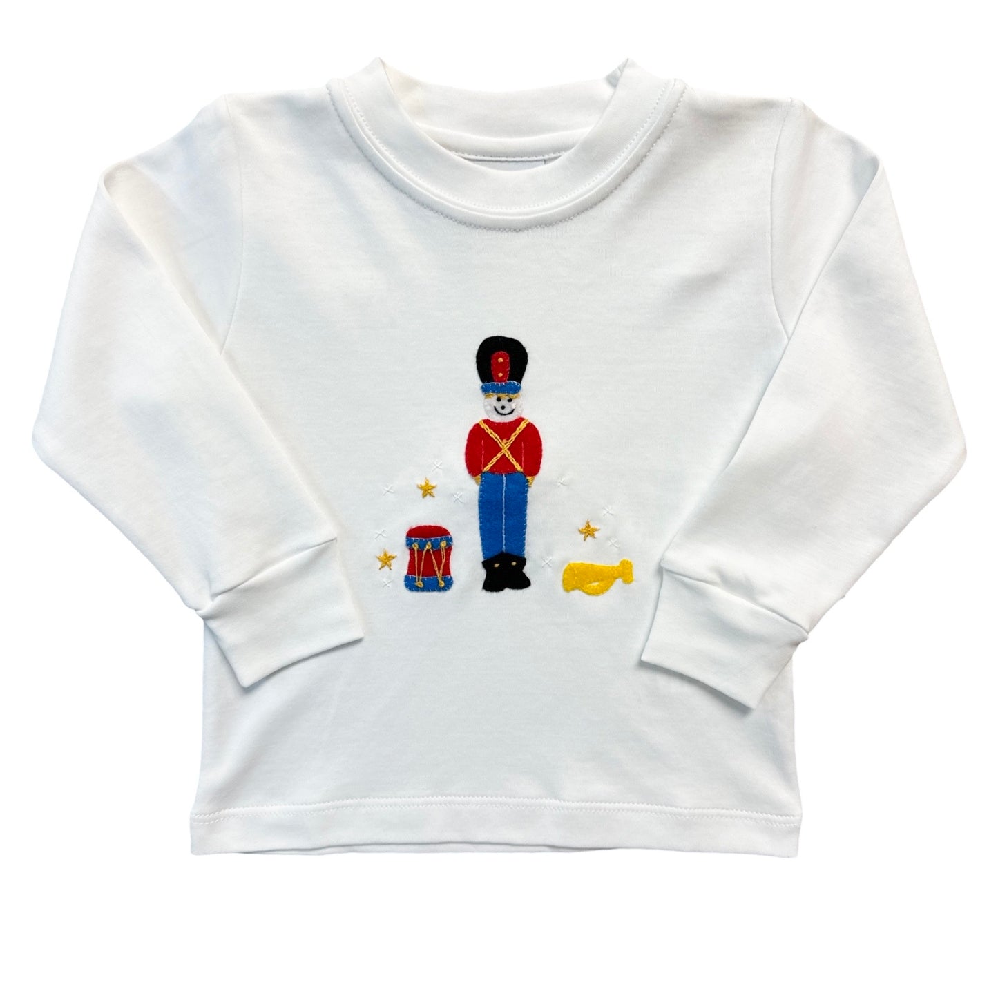 Boy's Nutcracker Applique Long Sleeve T-Shirt