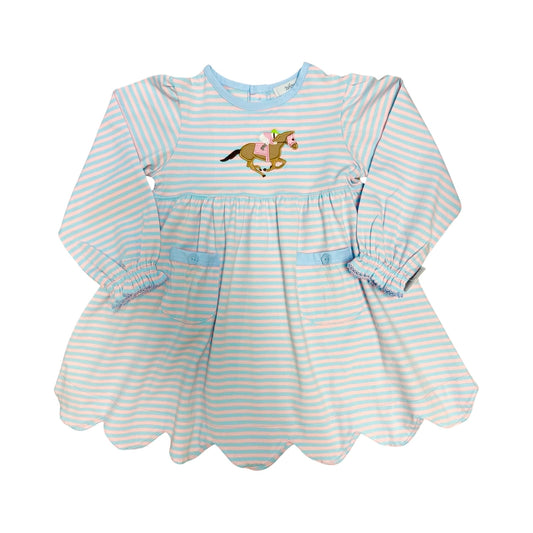 Girl's Jockey Striped Dress