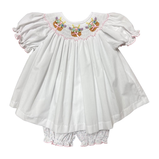 Emma Bloomer Set, Easter Basket Smocking