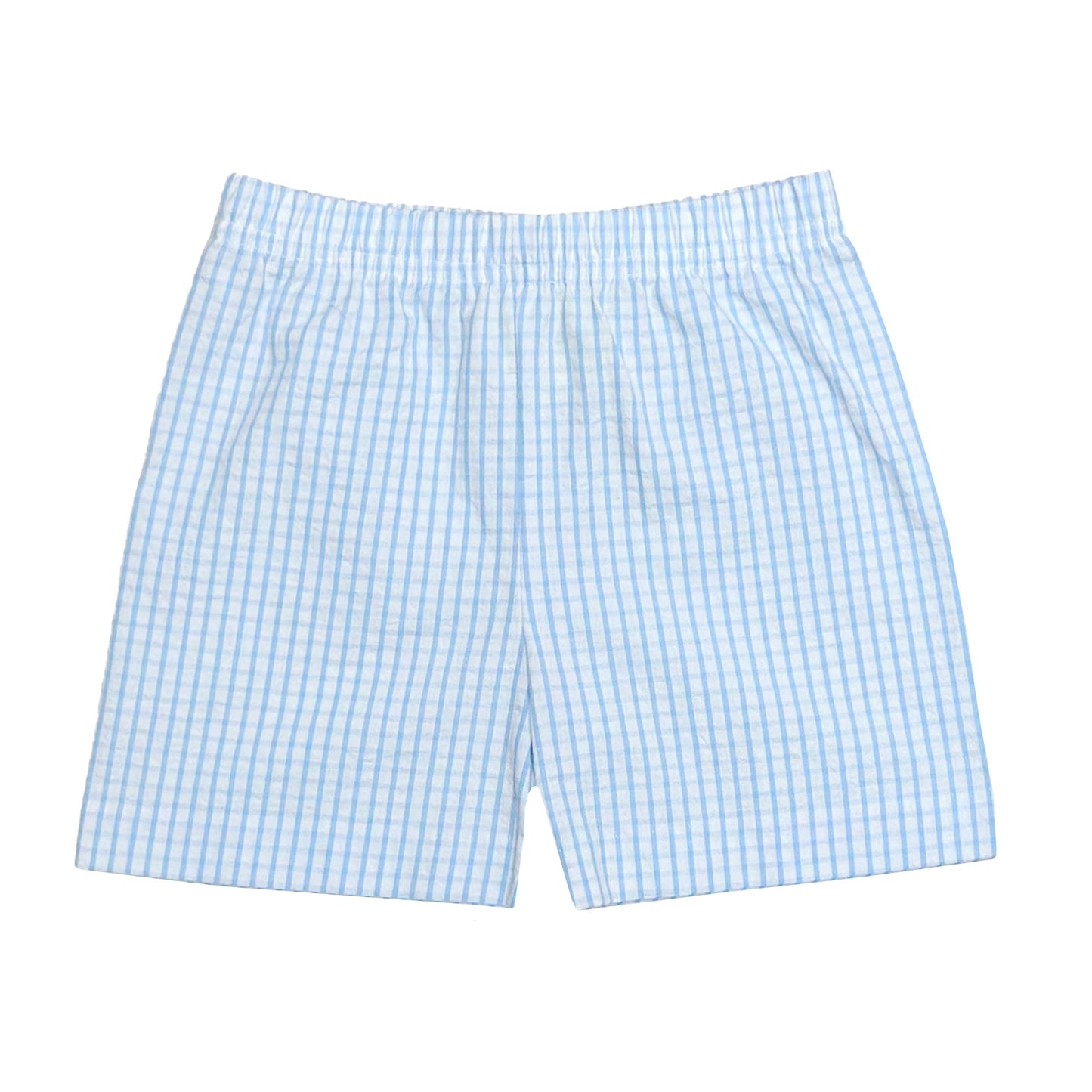 Leo Shorts, Seaside Blue Windowpane Seersucker