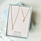 Mama & Me Cross Necklace Set