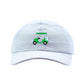 Blue Golf Cart Embroidered Seersucker Baseball Cap